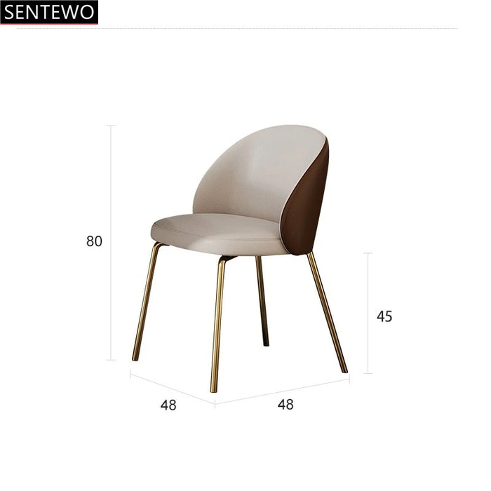 Luxury  Rock Slab Kitchen Dining Table Dinning Chair Set Stainless Steel Golden Base Faux Marble Table Chair Muebles De Cocina