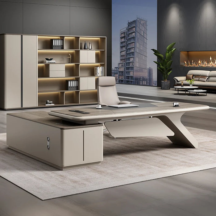 Accessories Executive Office Desk Computer Conference Wood Luxury Corner Reception Mesas De Computador Offices Furnitures