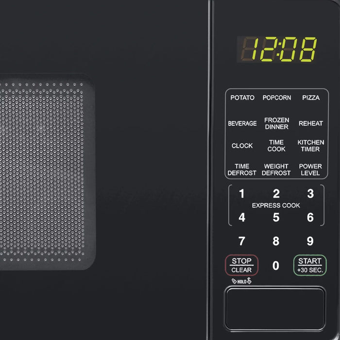 0.7 Cu Ft Countertop Microwave Oven - 700 Watts - Black Kitchen Appliances