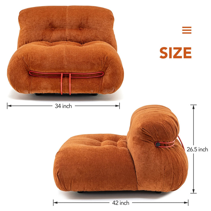 Single Sofa Lazy Couch Reading Chair Lazy Sofa Chair Balcony Leisure Sofa for Living Room Bedroom Lounge Chairs Accent Chair