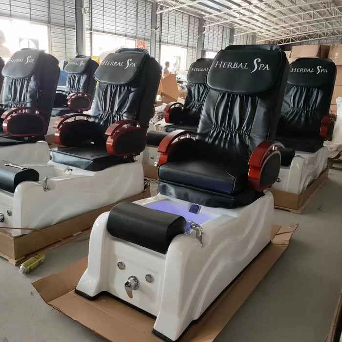 Diant No plumbing black pedicure massage chair manicure foot spa chair set for nail spa salon