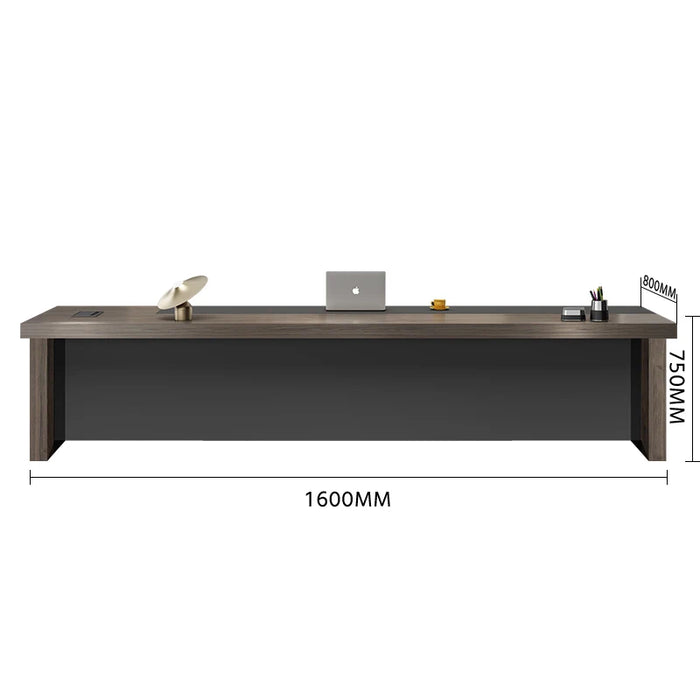Black Boss Office Reception Desk Conference Floor Free Shipping Luxury Computer Desks Home Corner Bureau Meuble Home Furniture