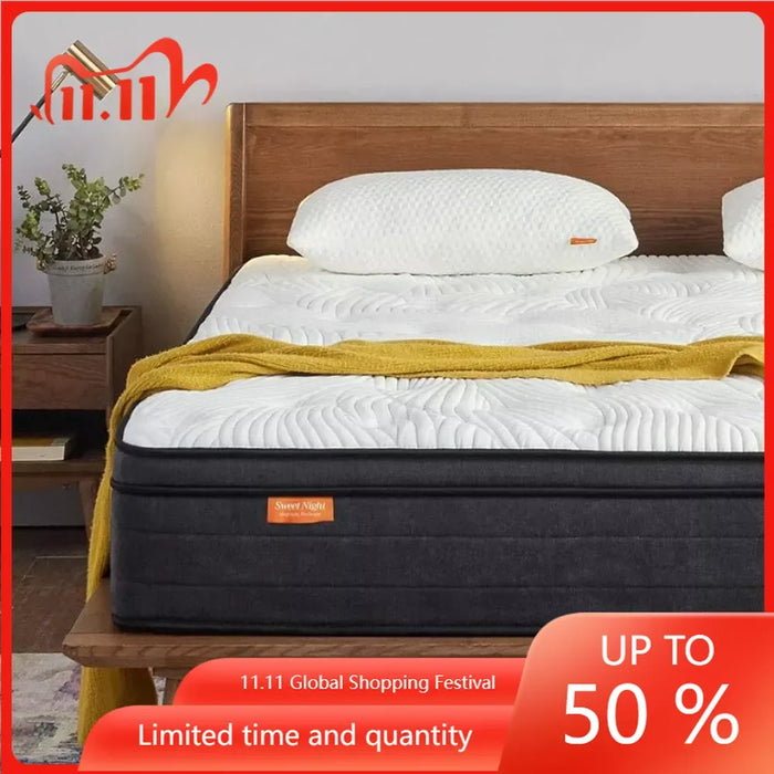 Twilight Mattresses for Sleeping Mats on the Floor Motion Isolating Individually Wrapped Coils Colchon Memory Foam Mat Full Size