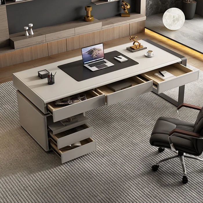 Executive Standing Office Desk Monitor Storage Drawers Supplies Computer Desks Writing Long Mesa De Escritorio Modern Furniture