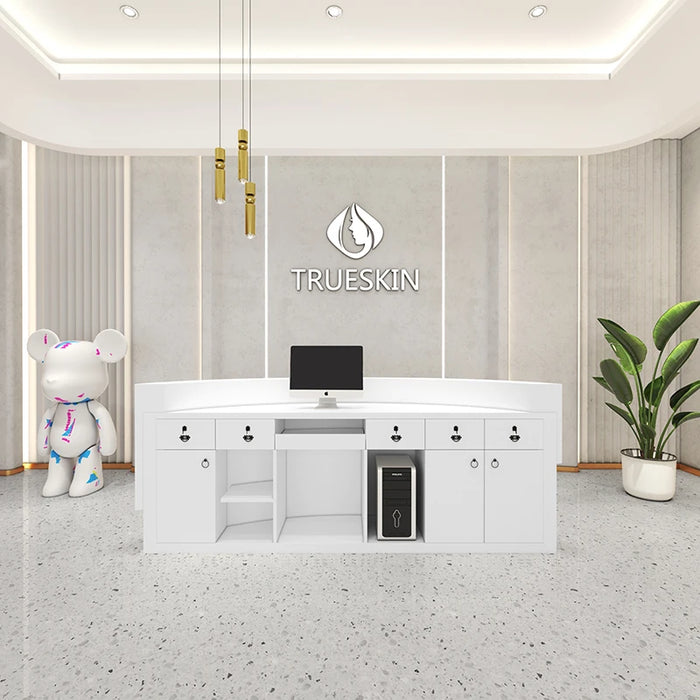 Mobile Counter Reception Desk Office Table Lectern Information Hotel Advisory Luxury Reception Desk Podium Mostrador Furniture