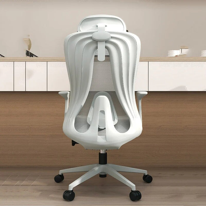 Adjustable Lumbar Design Office Chair Neck Support Pillow Elastic Floor Work Chair Mobile Soft Silla Giratoria Home Furniture