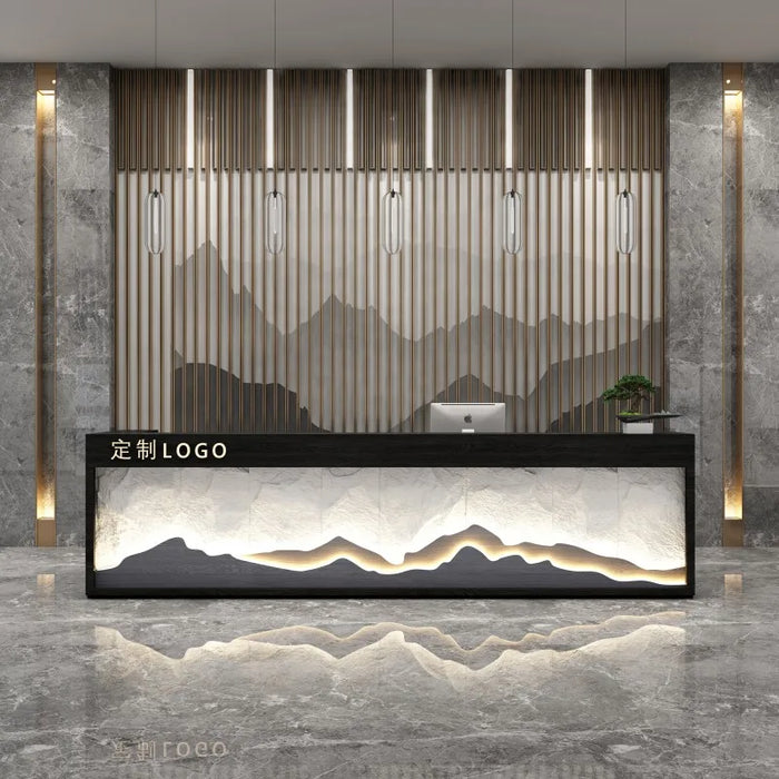 Counter Conference Reception Desks White Bar Podium Front Lectern Information Reception Desks Luxury Mostrador Cajero Furniture
