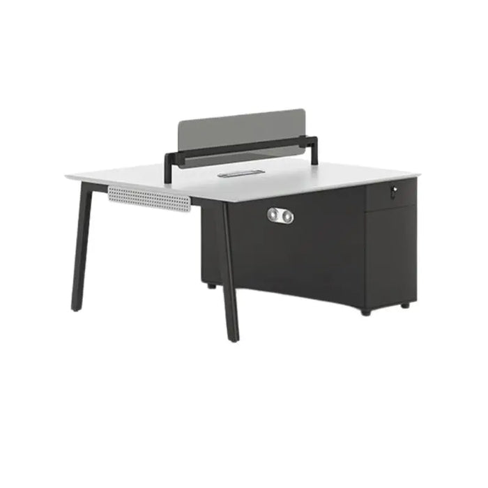 Wood Studio Office Desk Double Executive Drawers Standing Multifunction Ideas Desk Tables Design Biurko Komputerowe Furniture