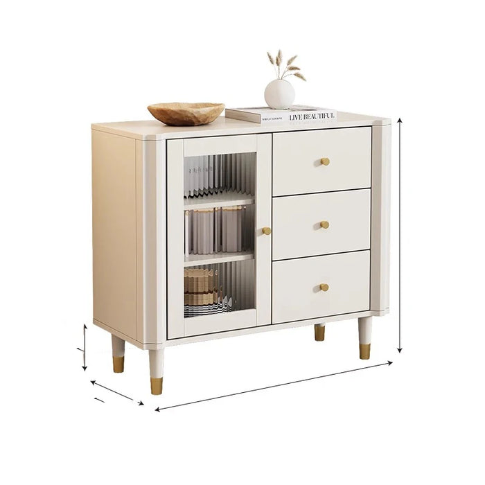 Luxury Rustic Sideboard Buffet Storage Drawer Modular Shelves Traditional Sideboard Industrial Table De Chevet Furniture HDH