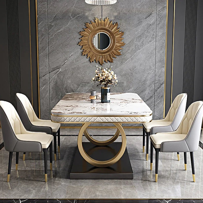 Marble Room Sets Dining Table Coffee Modern Dinner Console Kitchen Dining Table Salon Camping Balcony Mesa Garden Furniture Sets