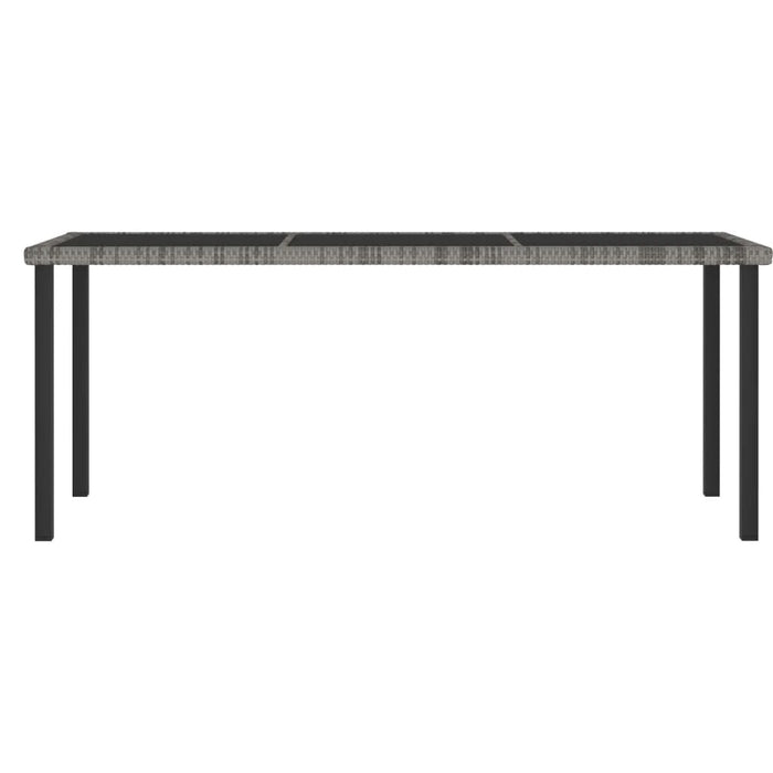 9 Piece Patio Dining Set Poly Rattan Gray B Outdoor Table and Chair Sets Outdoor Furniture Sets