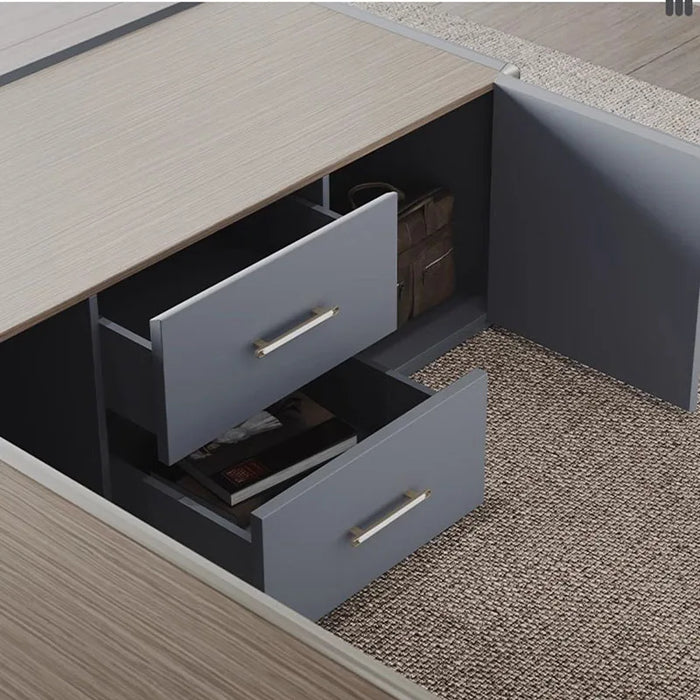 Luxury Office Desk Reception Gaming Monitor Comfortable Wooden Desk Modern Work Shelf Student Mesa Ordenador Home Furniture