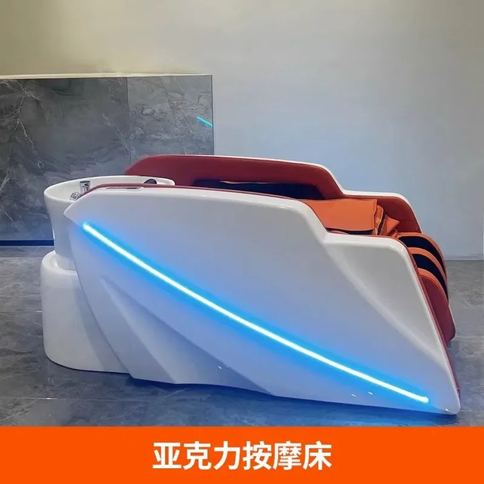 Head Spa Hair Washing Bed Therapy Luxury Ergonomics Massage Shampoo Chair Salon Comfort Lettino Massaggio Furniture MQ50XF