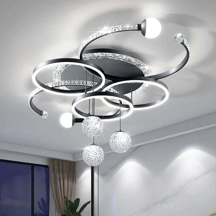 Living Room Ceiling Lamp Modern Intelligent Chandelier Bedroom Free Shipping Indoor Decorative LED Lamps