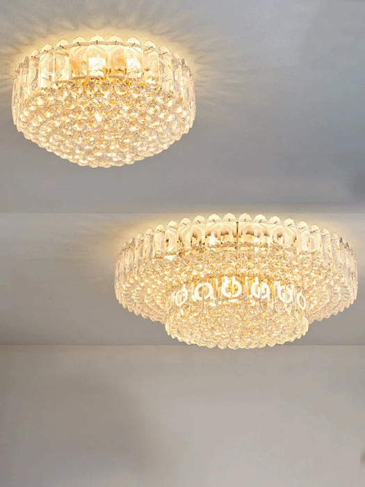 Luxury Crystal Ceiling Chandelier 2023 Modern Led Lampara De Techo Nordic Cristal Lamp Gold Ceiling Lights Home Decor Lustre