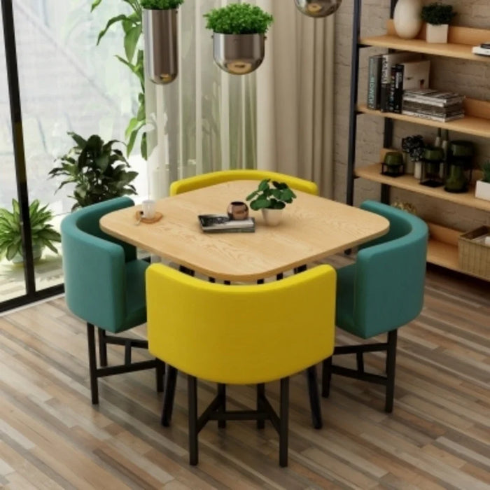 Round Table with 4 Chairs Dining Table Set Chairs and Table Tables for Lunch Kitchen Table Magazine Table Furniture for Home