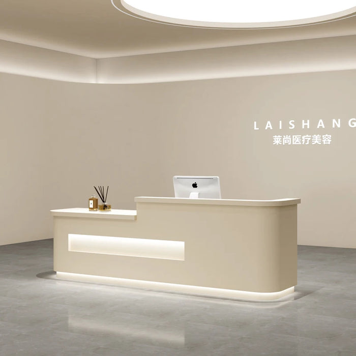 Supermarket Reception Desk Shop Barbershop Advisory Check Out Restaurant Reception Desk Office Empfangstheke Luxury Furniture