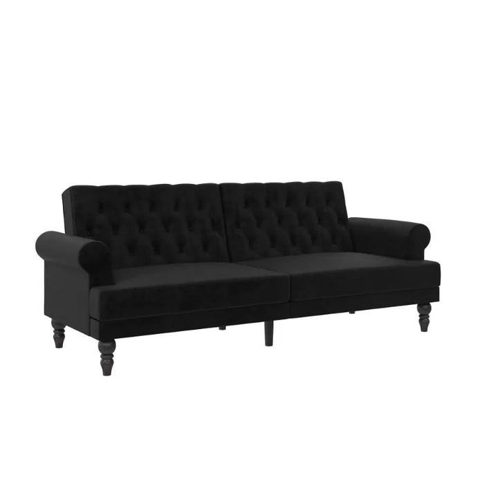 Novogratz Cassidy Upholstered Futon, Blush Velvet
