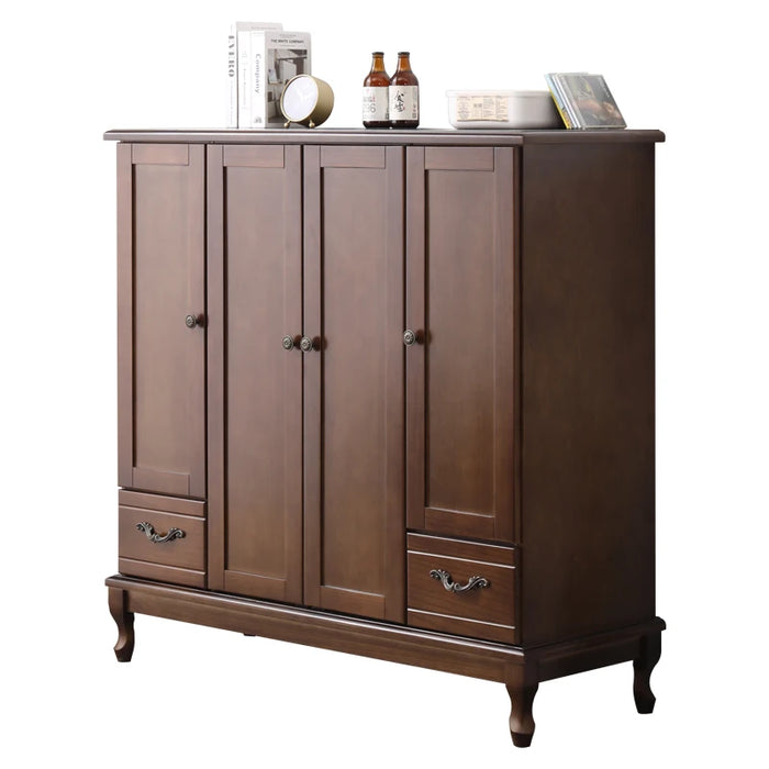 Vintage Luxury Closet Rod Bracket Unique Hotel Industrial Living Room Display Cabinet Design Mueble Para Ropa Bedroom Furniture