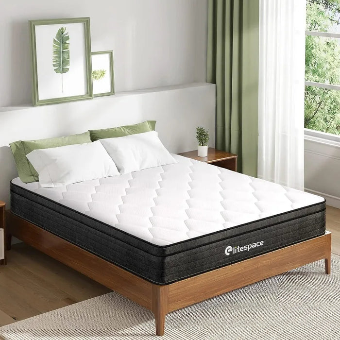 Multiple sizes,10/12 Inch Grey Memory Foam Hybrid Queen Mattresses in a Box,Individual Pocket Spring Breathable
