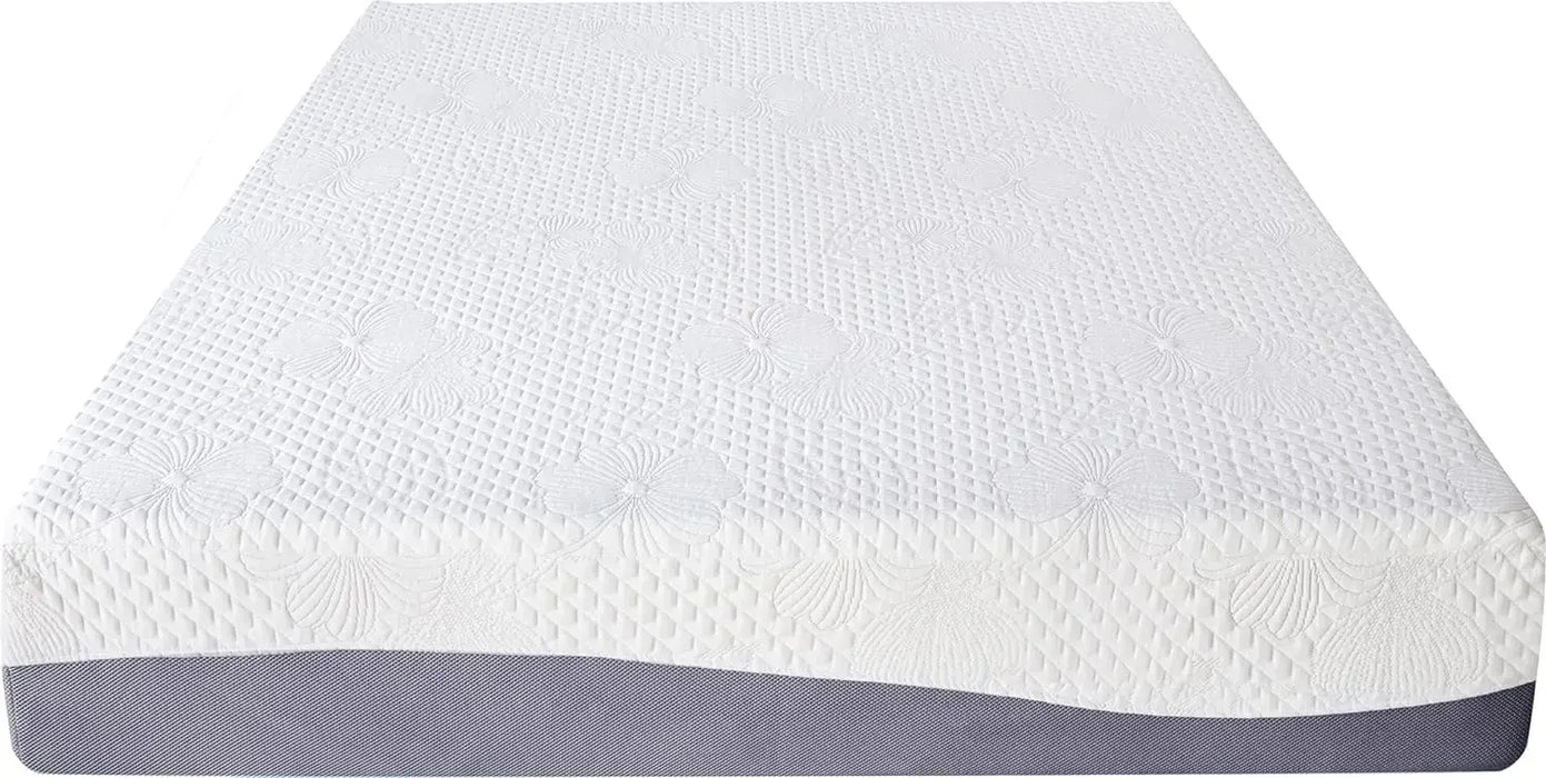 Olee Sleep 10 Inch Gel Layer Top Memory Foam Mattress - Queen Medium Plush  Sabanas De Algodon Para Cama
