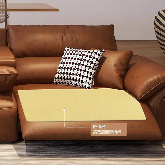 Luxury Electric Reclining Sofa Multifunction Nordic Cinema Adult Lounge European Couch Elegant Minimalist Muebles Home Furniture