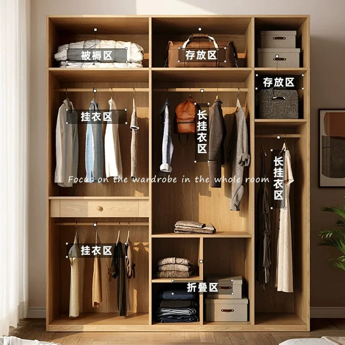 Modular Wardrobes Storage Drawers Cabinets Modern Space Saving Clothes Shelf Wardrobes Mobile Moveis Para Casa Bedroom Furniture