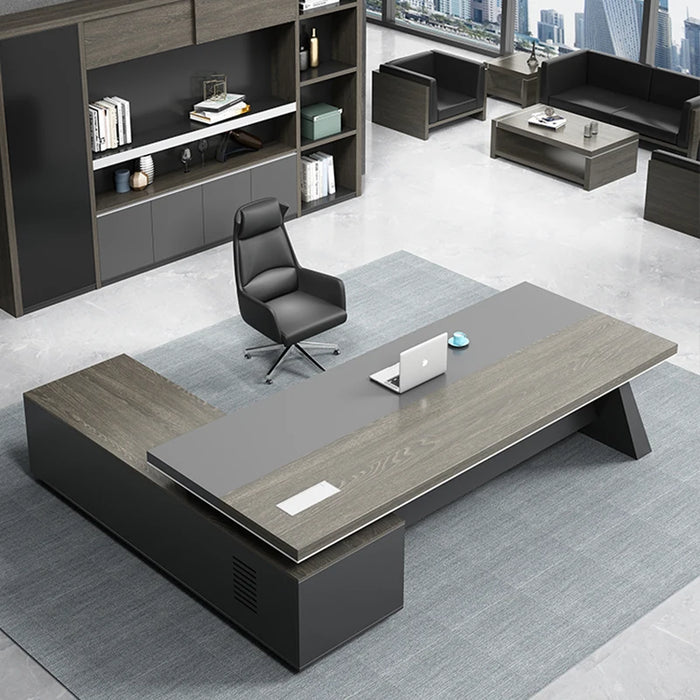 Minimalist Modern Boss Office Desk Business Single Person Large Desk President Office Manager Supervisor Desk Office Furniture