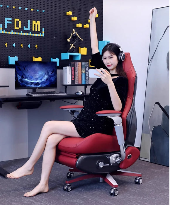 Smart esports Chair Men's and women's ergonomic rotating home computer chair Leather video game chair