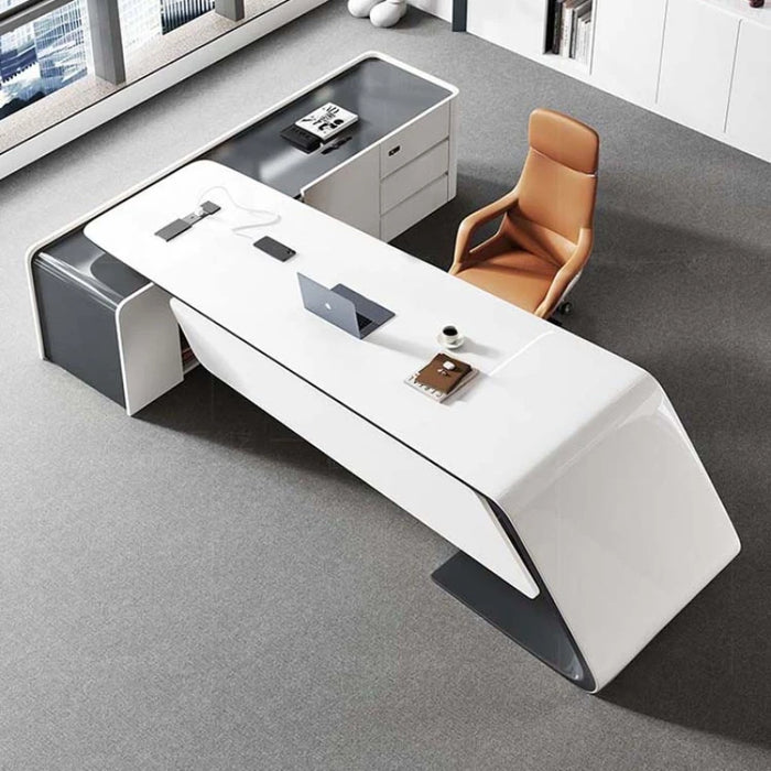 Wide Standing Office Desks Organiser Storage Executive Laptop Computer Desks White Drawers Mesa Ordenador Modern Furniture