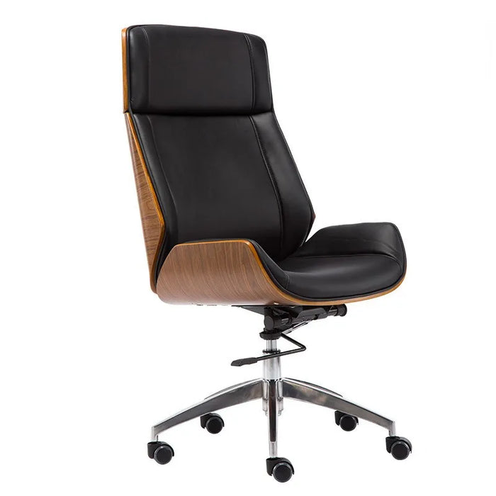Modern Minimalist Solid Wood Computer Office Chair Computer Ergonomic Leisure Swivel Chair
