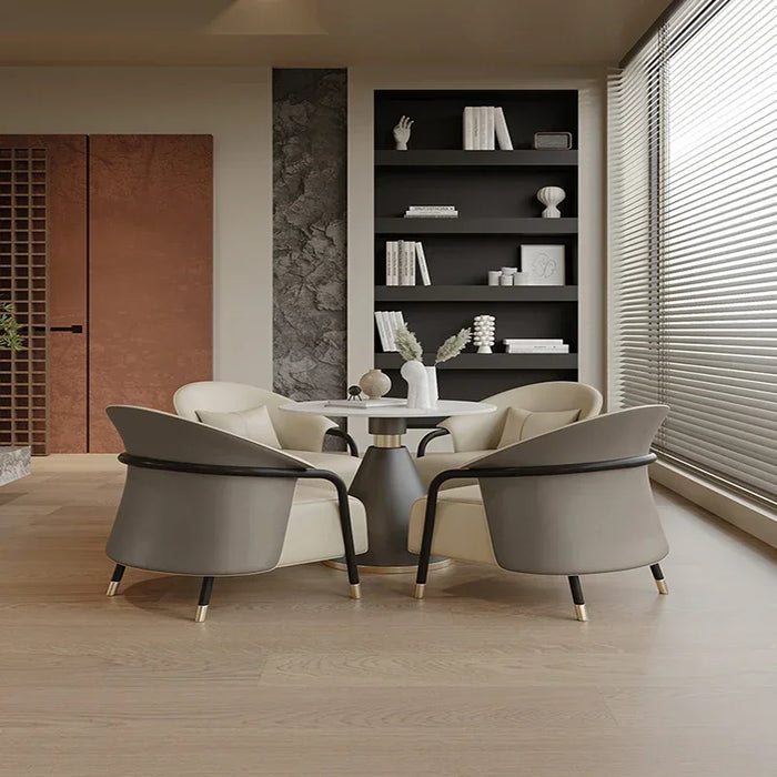 Accent Nordic Negotiation Set Designer Living Room Mobile Chair Balcony Modern Tavolino Da Salotto Dining Room Set Furniture