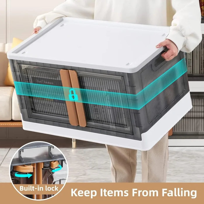 Storage Cabinet -76 Quart Office Organization,Bathroom Organizer,5 Packs Plastic Shelves Organizer, Mounted Closet Systems