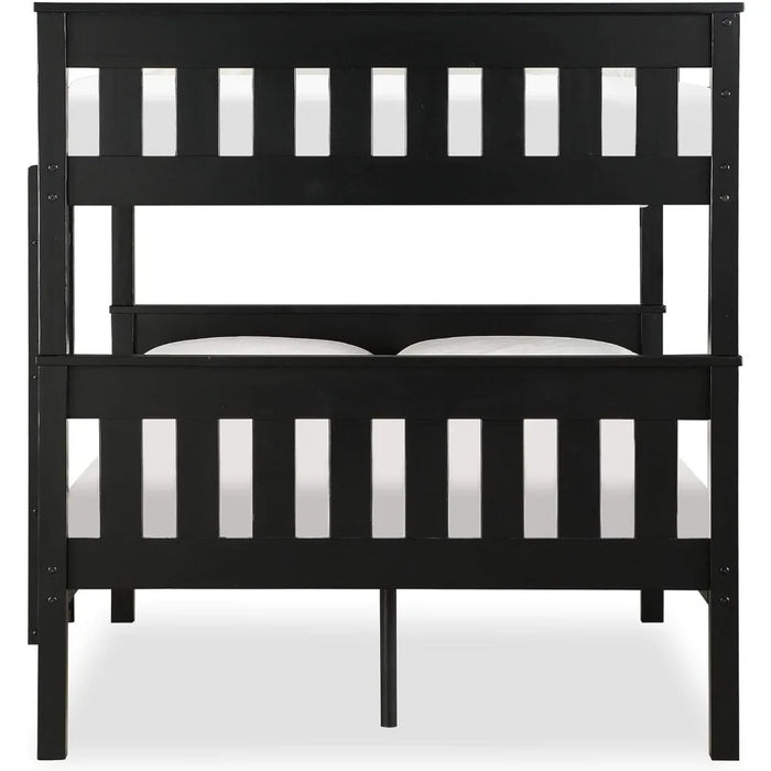 Dorel Living Moon Full USB Port, Black bunk Bed