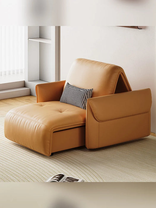 Intelligent remote control electric sofa bed dual-purpose light luxury modern living room telescopic folding