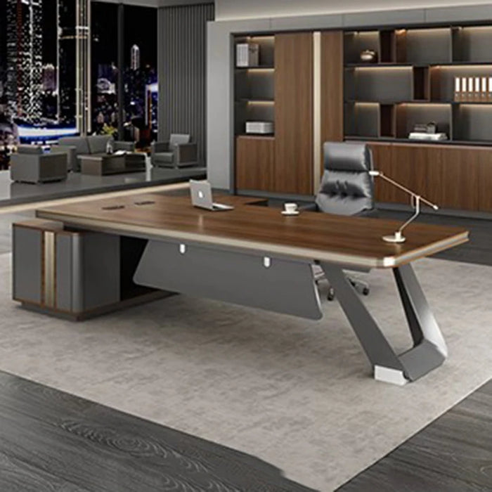 Boss Desk Minimalist Modern Office Furniture Desk President Supervisor Manager Office Business Desk And Chair Combination