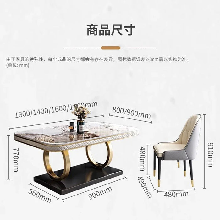 Marble Room Sets Dining Table Coffee Modern Dinner Console Kitchen Dining Table Salon Camping Balcony Mesa Garden Furniture Sets