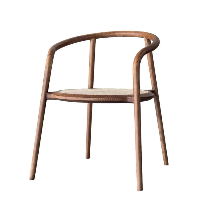 Minimalist Wooden Chair Nordic Dining Modern Soft Ergonomic Design Chair Rattan Relaxing Cadeiras De Jantar Outdoor Furniture