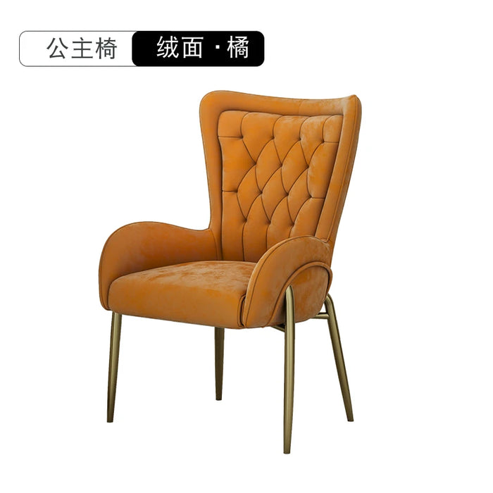 Warm White Vienna Dining Chairs Modern Luxury Metal Ergonomic Throne Lounge Chair Mobile Designer Sillas De Comedor Furniture