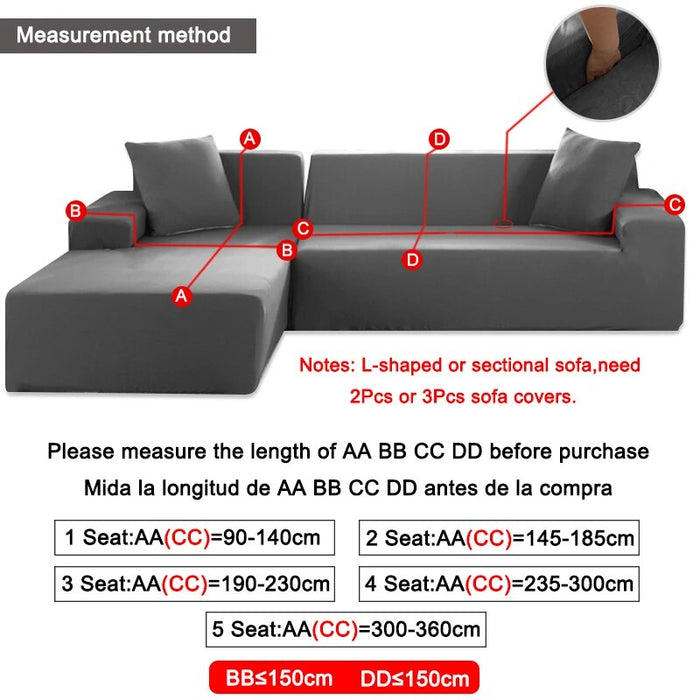 Solid Color Sofa Covers for Living Room Stretch Seat Couch Covers Couch Cover Loveseat Funiture All Warp Towel Slipcovers