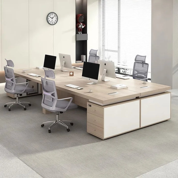Boss Computer Desk Tables Work Wooden Drawers Minimalist Modern Aesthetic Ideas Office Desk Fashion Biurka Komputerowe Furniture