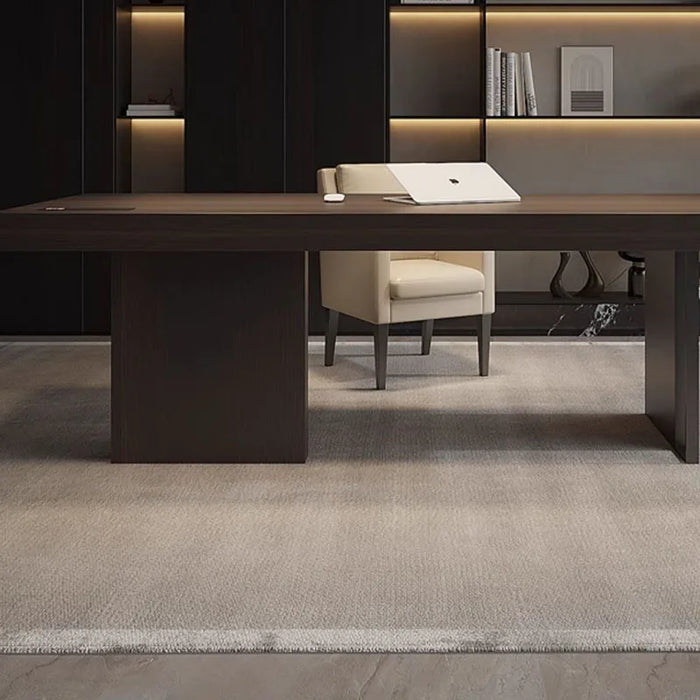 Solid Wood Italian Office Desk Luxury Supplies Study Standing Computer Desks Long Executive Mesa De Computador Modern Furniture