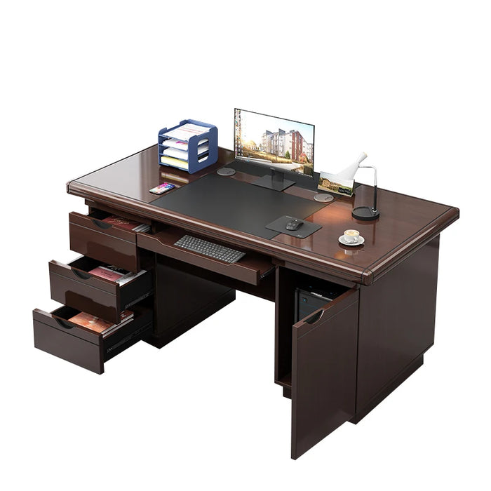 Drawers Workstation Office Desk Wood Computer Storage Modern Desk Executive Counter Tavolo Scrivania Ufficio Luxury Furniture