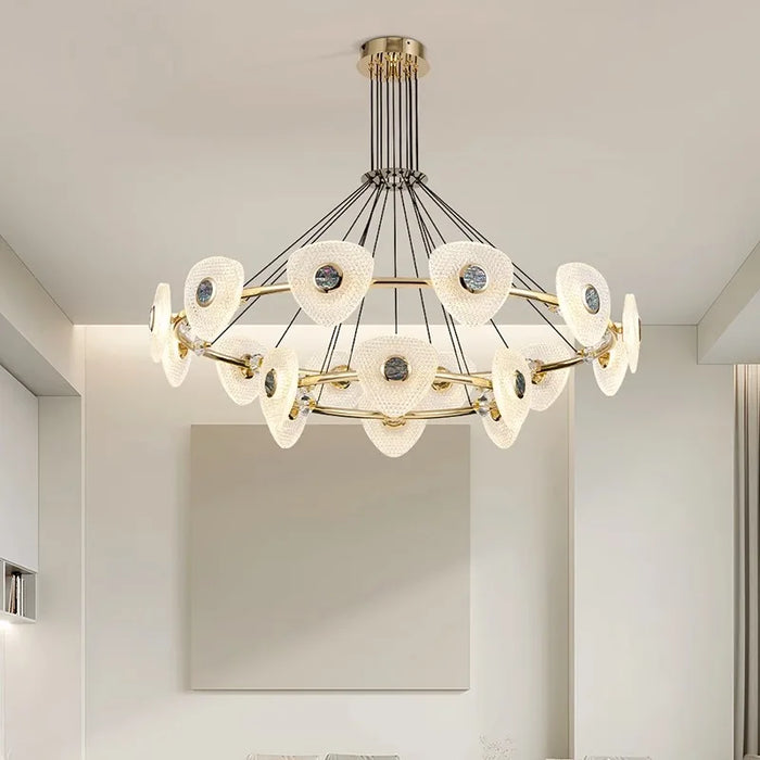 AiPaiTe Creative living room LED crystal chandelier modern bedroom dining room lights simple personality lamps and lanterns