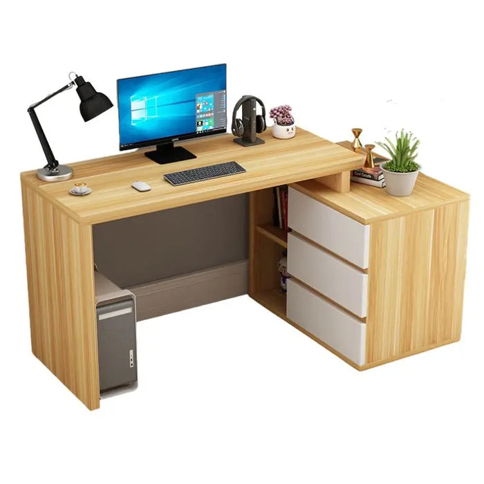 Nordic Minimalist Office Desk Long Work Computer Drawers Ideas Design Bedroom Desk Tables Set Scrivania Per Pc House Furniture