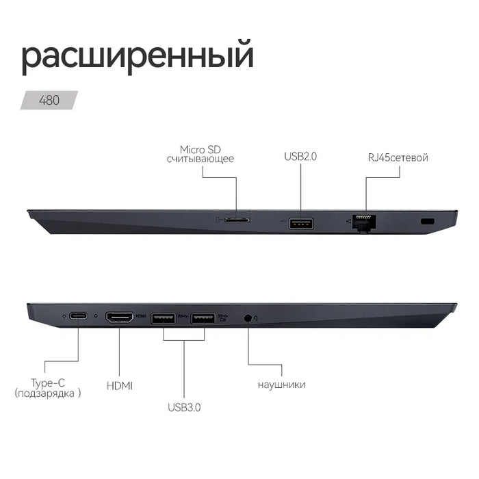 Lenovo Thinkpad 480 Slim Laptop 8th Intel Core i5-8250U 8G RAM 256G SSD IPS Screen 14 Inch Lenovo 480 Notebook Gaming Computer