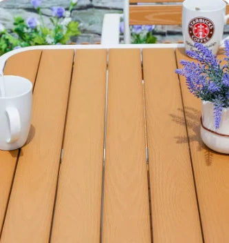 80cm outdoor tables and chairs, courtyard bars, restaurants, waterproof wooden dining tables, outdoor balconies, leisure gardens