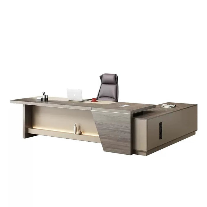 Simple boss desk combination, president desk, office furniture, large class desk, single person desk