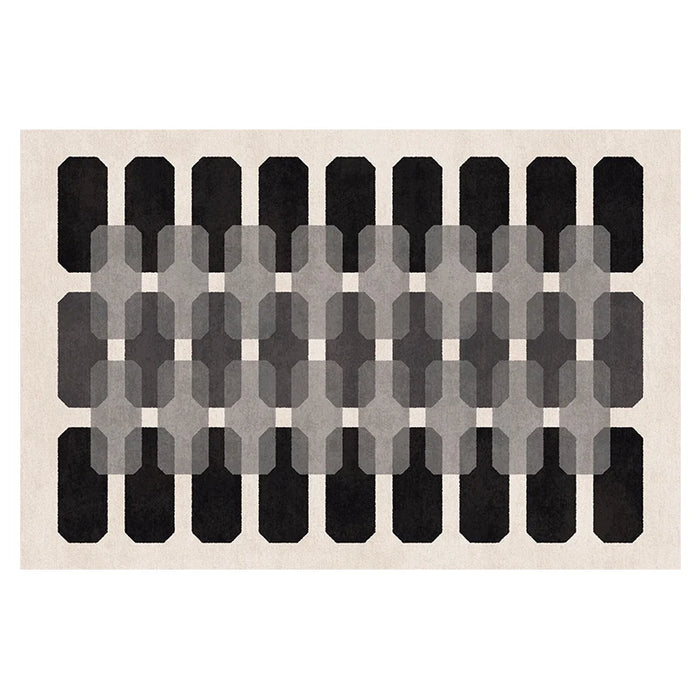 Nordic Modern Home Superior Livingroom Large Area Rug Sofa Bedroom Bedside Simple Geometric Decorative Carpet Non-slip Floor Mat