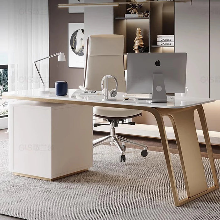 Standing Executive Workstation Computer Desktop Conference Office Desks Work Meeting Scrivania Con Cassetti Office Furniture